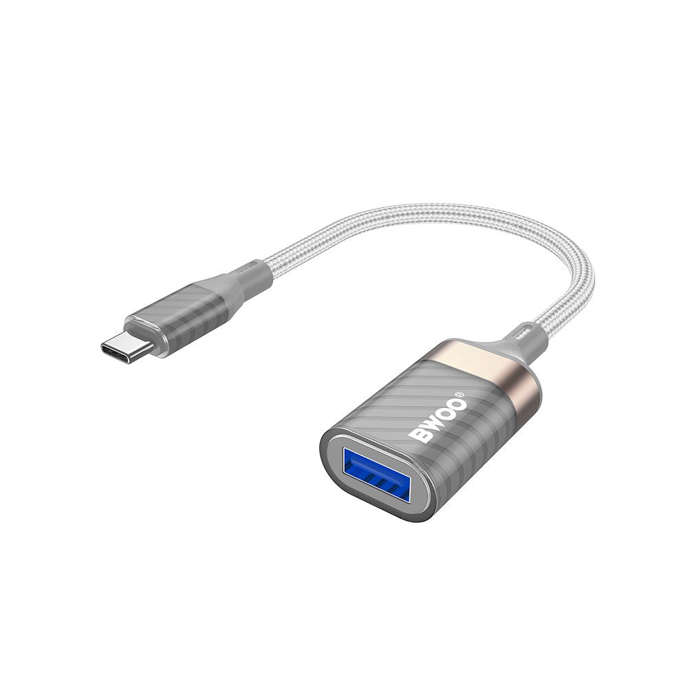 BWOO USB-C till USB-A Adapter - Grå