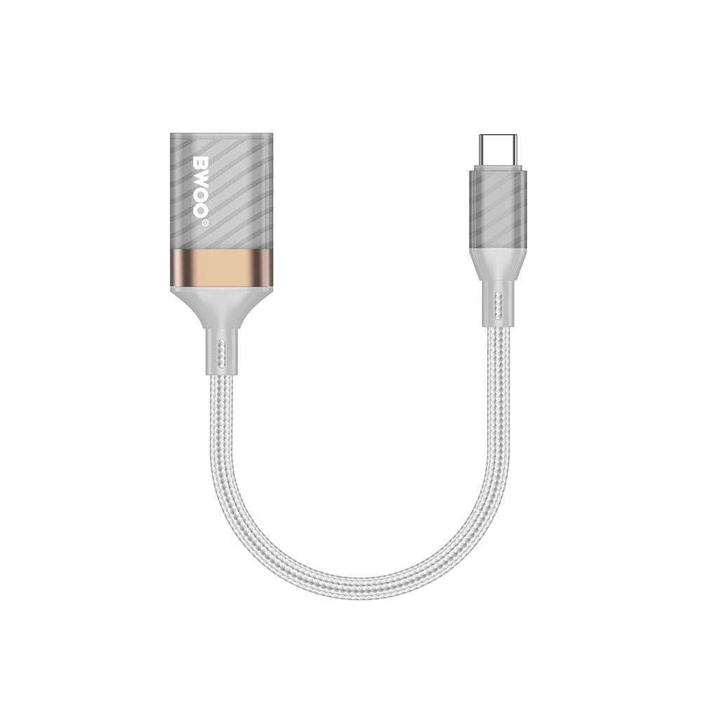 BWOO USB-C till USB-A Adapter - Grå