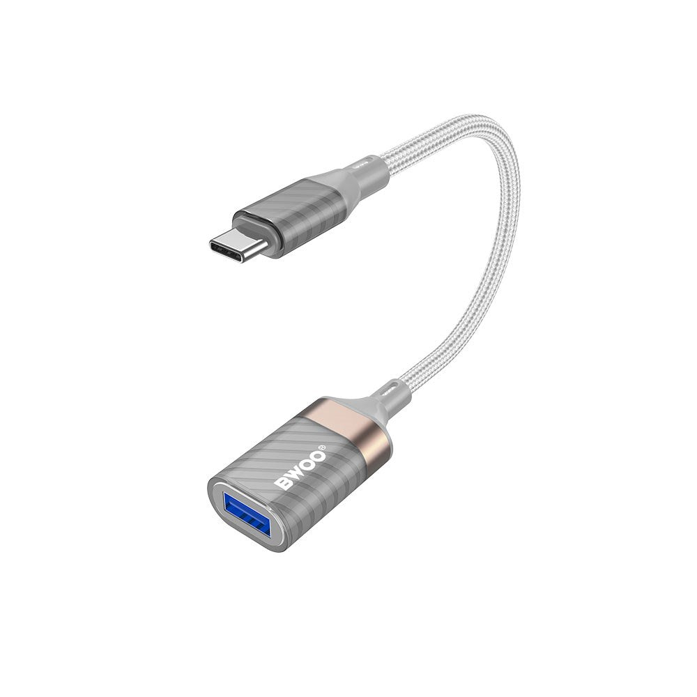 BWOO USB-C till USB-A Adapter - Grå