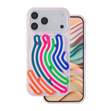 iPhone 17 Pro TFO DIY Snake Silikon Skal - Lyserød