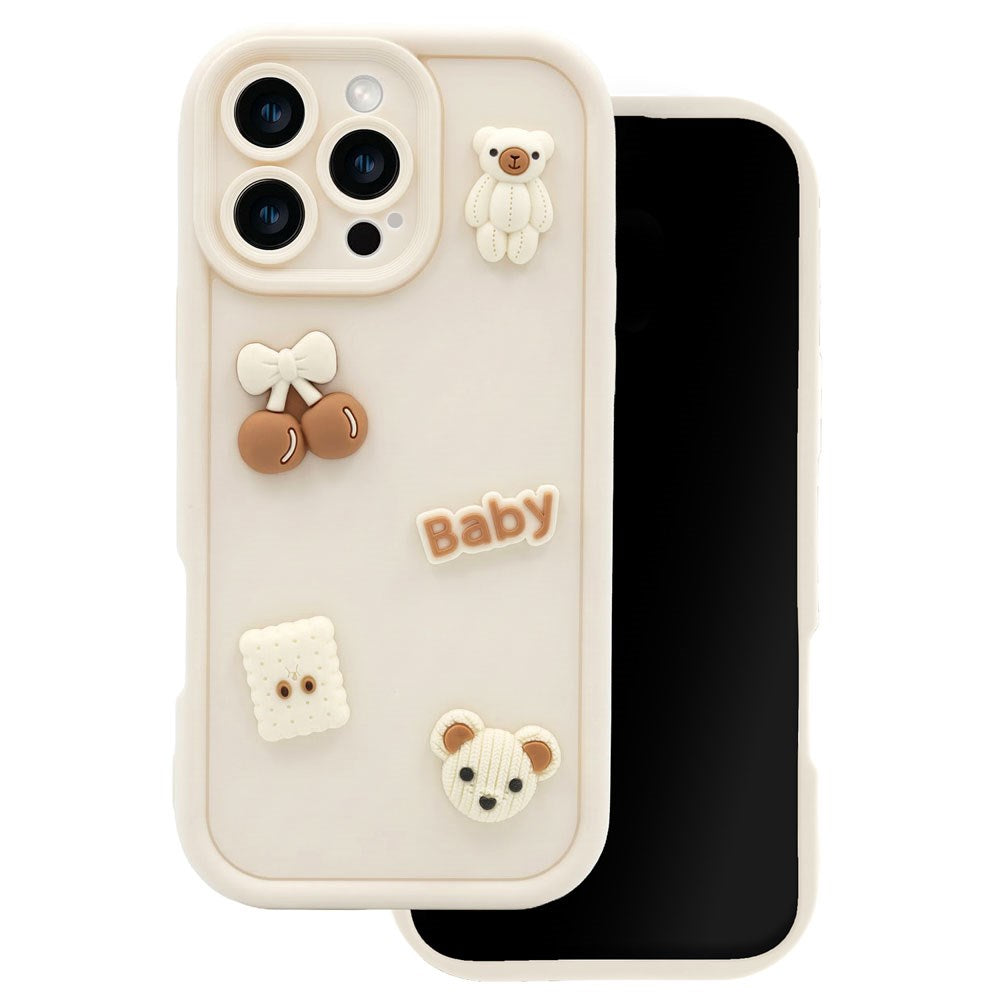 Samsung Galaxy A37 TFO Ultra Trendy 3D Skal - Beige Bear
