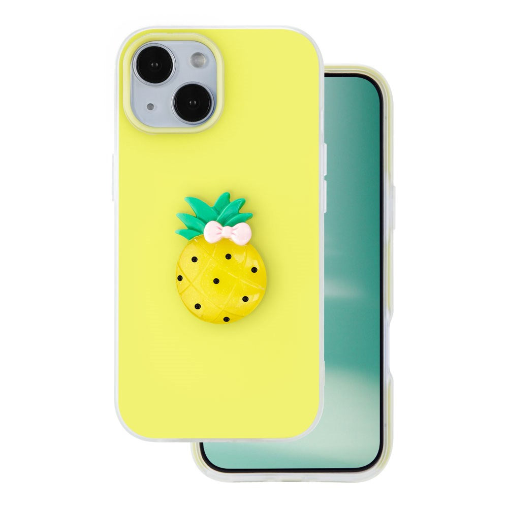 iPhone 14 TFO 3D Frukt Skal – Ananas