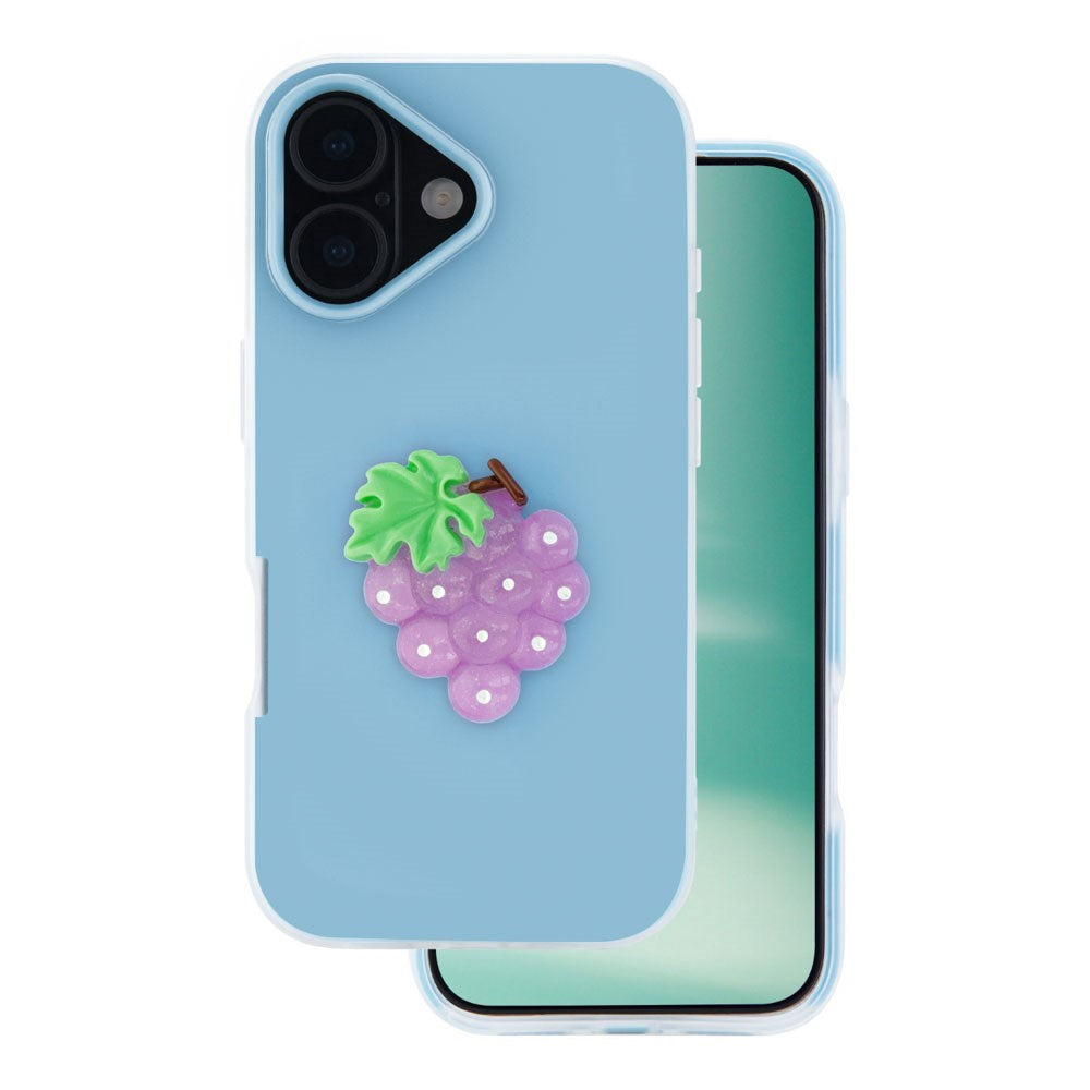 iPhone 17 TFO 3D Frukt Skal – Druvor