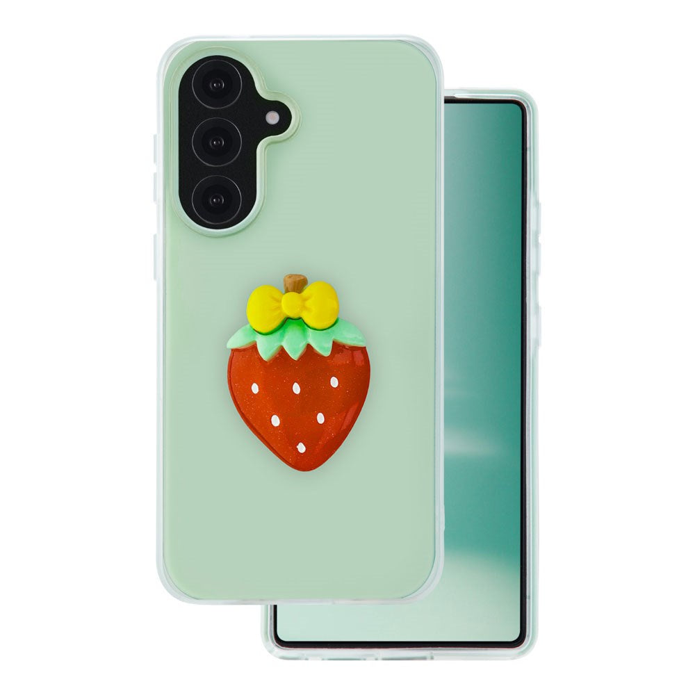 Samsung Galaxy A57 TFO 3D Frukt Skal – Jordgubb