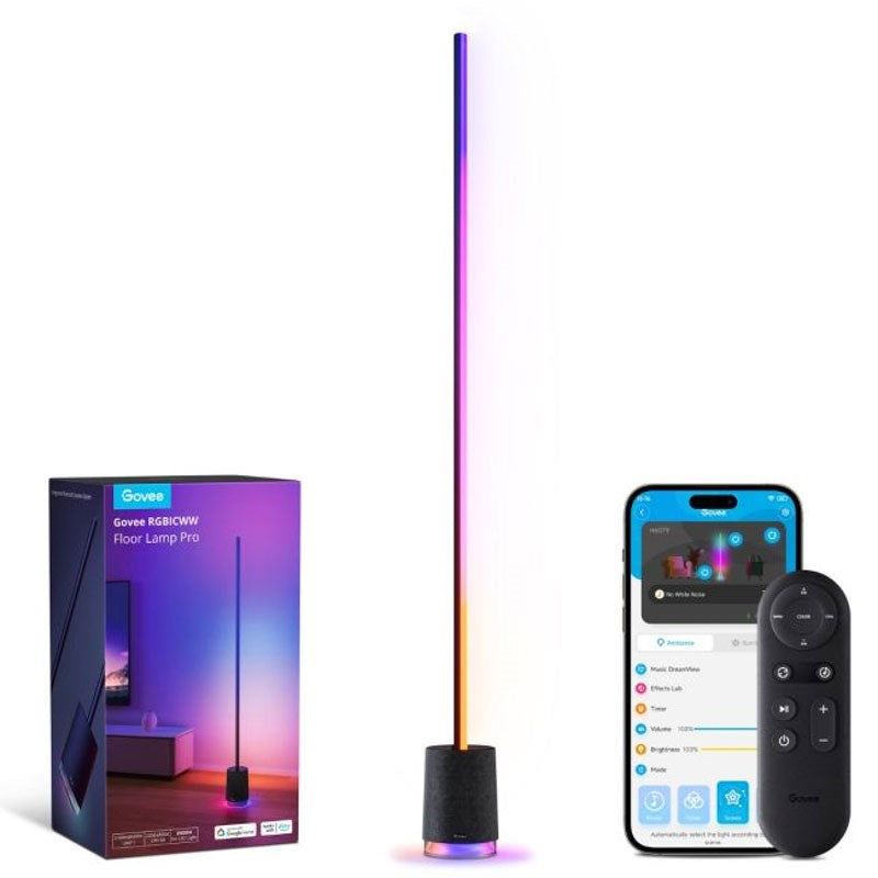 Govee Floor Lamp Pro med Högtalare - Svart