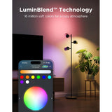 Govee Tree Floor Lamp med 3 Spottar - Svart