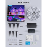 Govee Outdoor Neon Rope Light - 10m - Svart