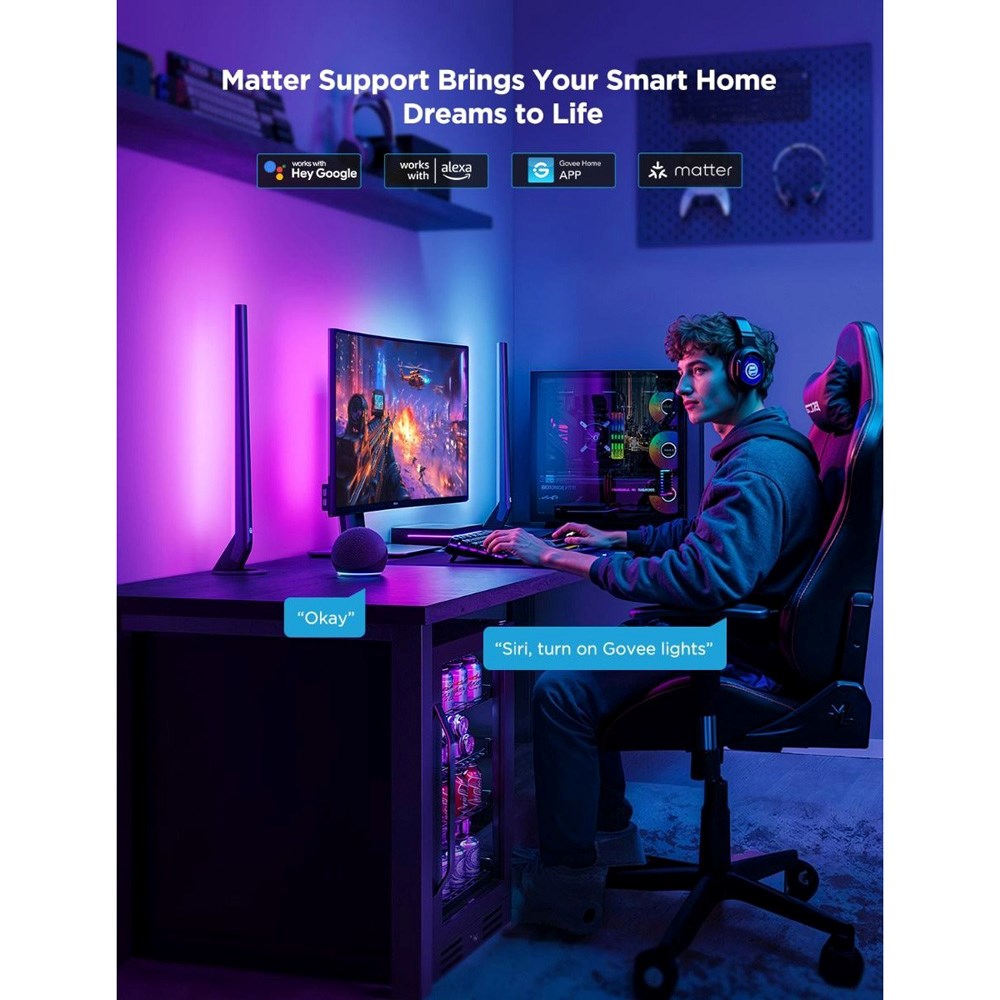 Govee AI Sync Box Kit 2 med 2 x Light Bars - 27-34"