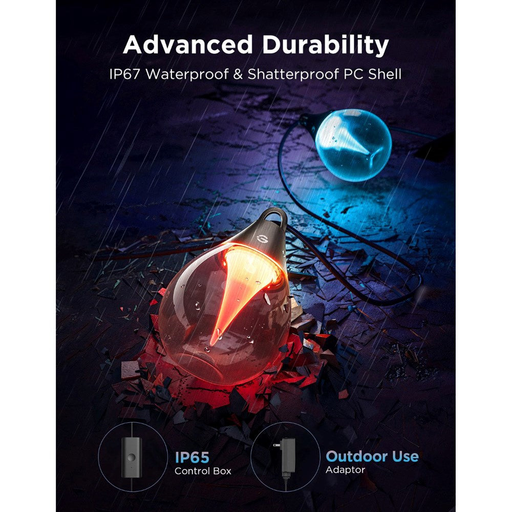 Govee Outdoor Clear Bulb String Lights - Väderbeständiga Ljusslingor