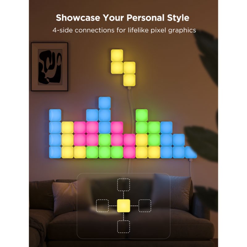 Govee Smart Mini Panel Lights - 10 st. - Vit