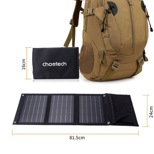 Choetech Solar laddare 22W Hopfällbar