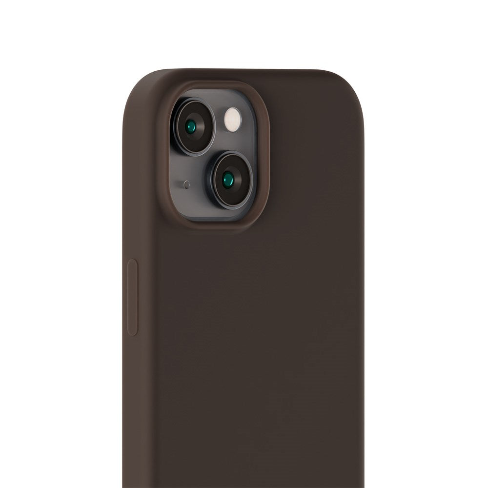 Holdit iPhone 15 Soft Touch Silikon Skal - Chocolate