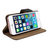 iPhone SE / 5s / 5 EIDERWOOD Flipfodral med Plånbok - Svart