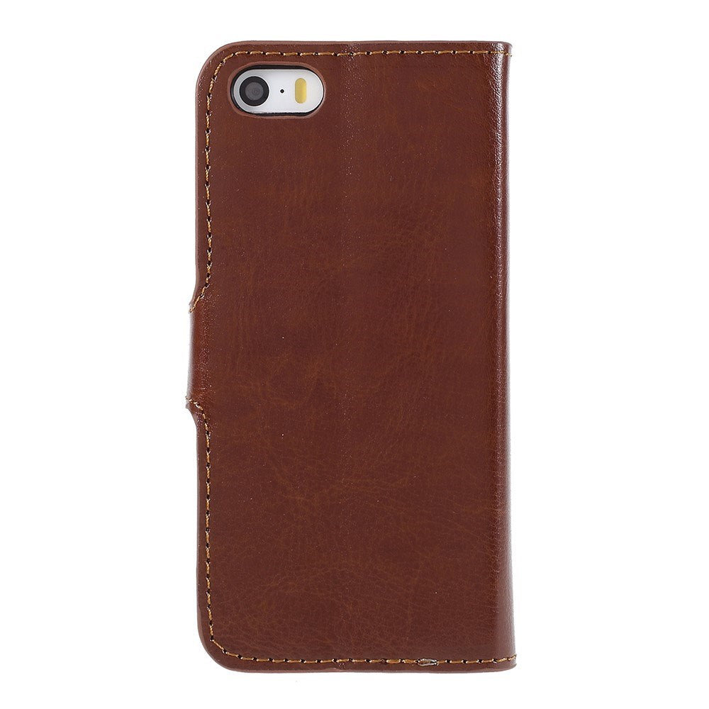 iPhone SE / 5s / 5 EIDERWOOD Flipfodral med Plånbok - Brun