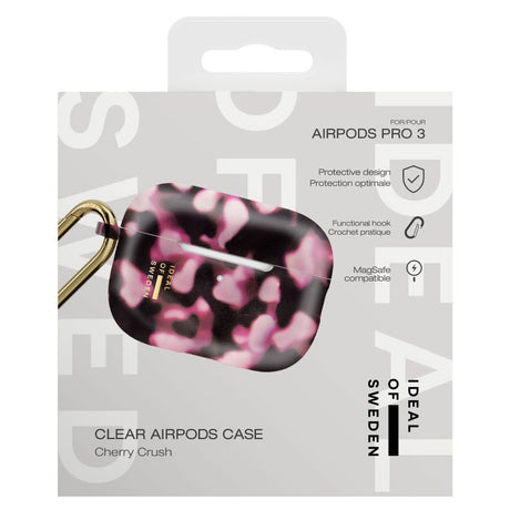 iDeal of Sweden AirPods Pro (3. Gen.) Clear Case med Karbinhake - Cherry Crush