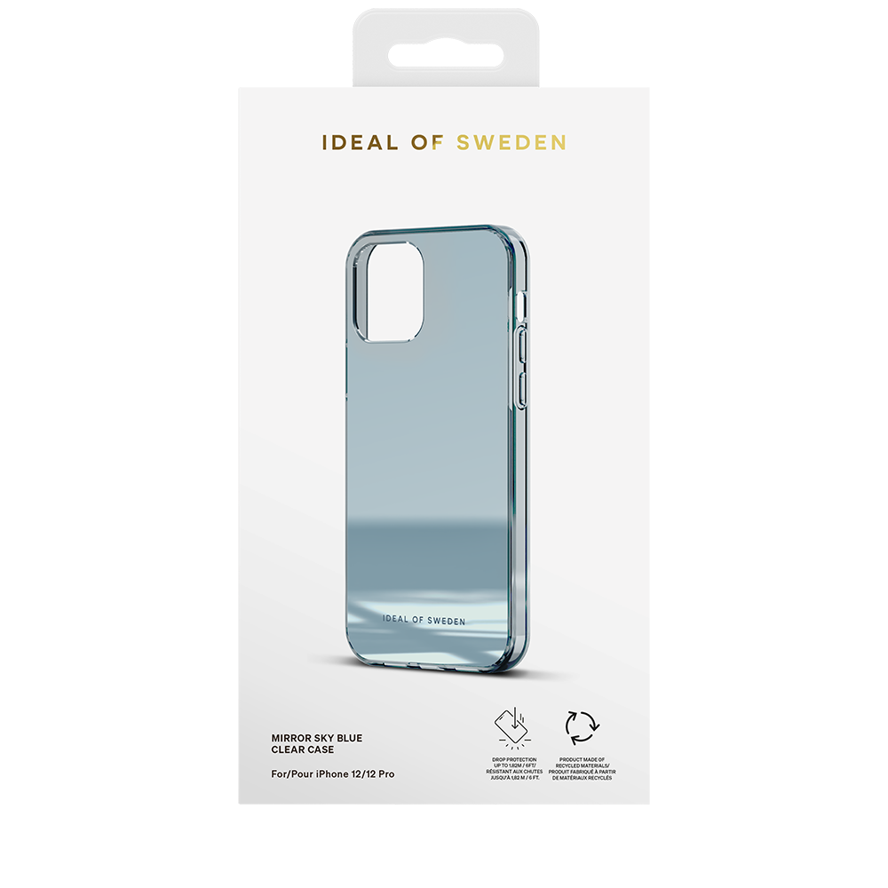 iPhone 12 Pro / 12 iDeal Of Sweden Mirror Skal - Mirror Sky Blue