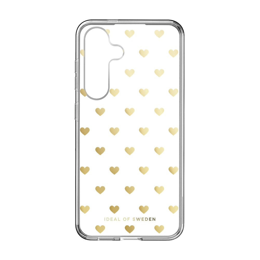 Samsung Galaxy S24 iDeal Of Sweden Clear Skal - Golden Hearts