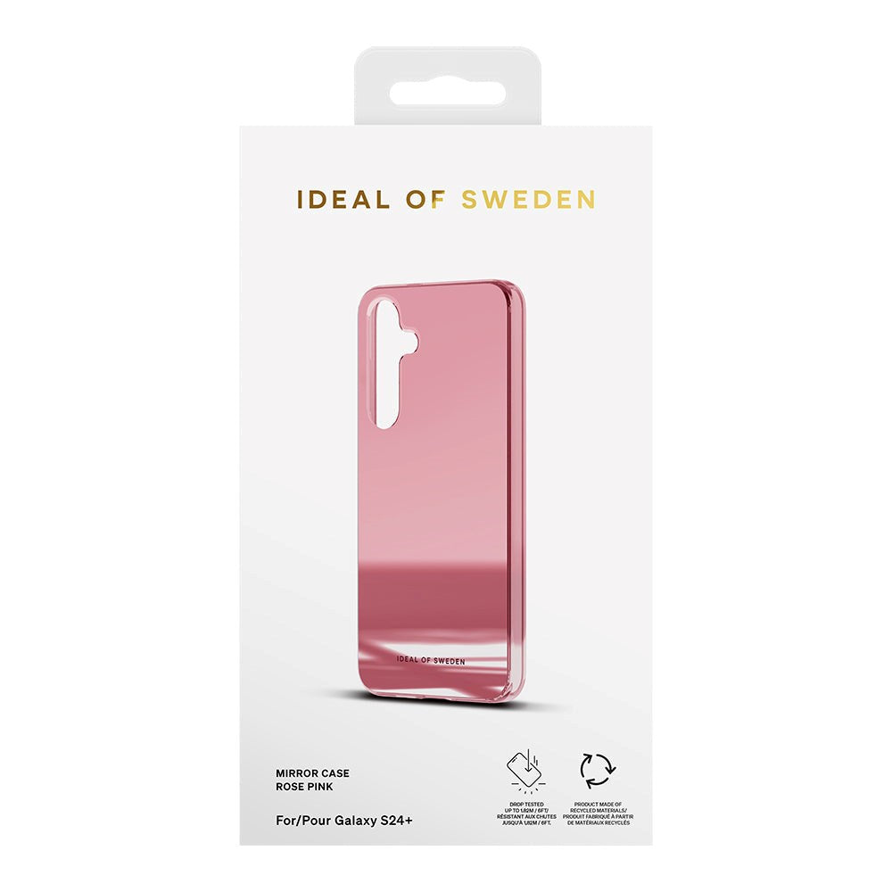 Samsung Galaxy S24+ (Plus) iDeal Of Sweden Mirror Skal - Mirror Rose Pink