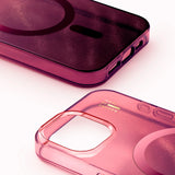 iPhone 16e / 15 / 14 / 13 iDeal Of Sweden Clear Skal - MagSafe Kompatibel - Cherry Lacquer