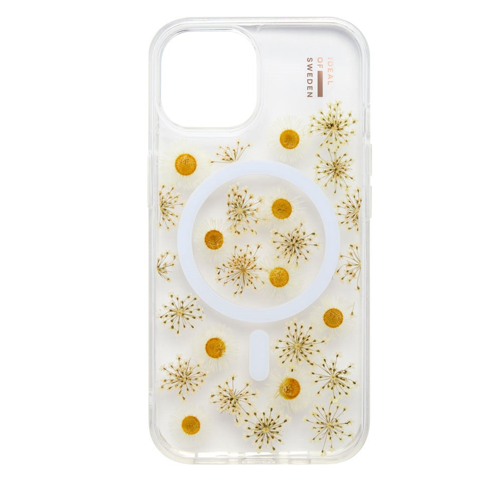 iDeal Of Sweden iPhone 15 Pro Clear Case - MagSafe Kompatibel - Daisy Bloom