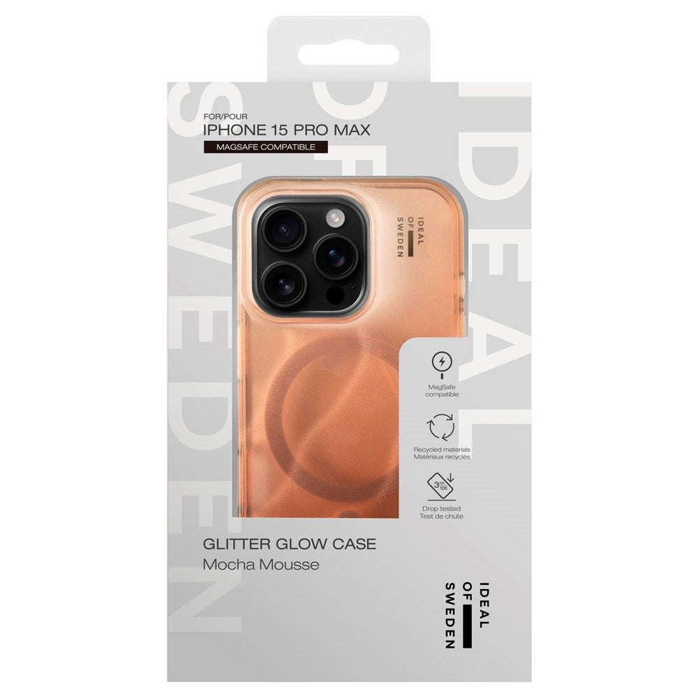 iPhone 15 Pro Max iDeal Of Sweden Clear Skal - MagSafe Kompatibel - Mocha Mousse