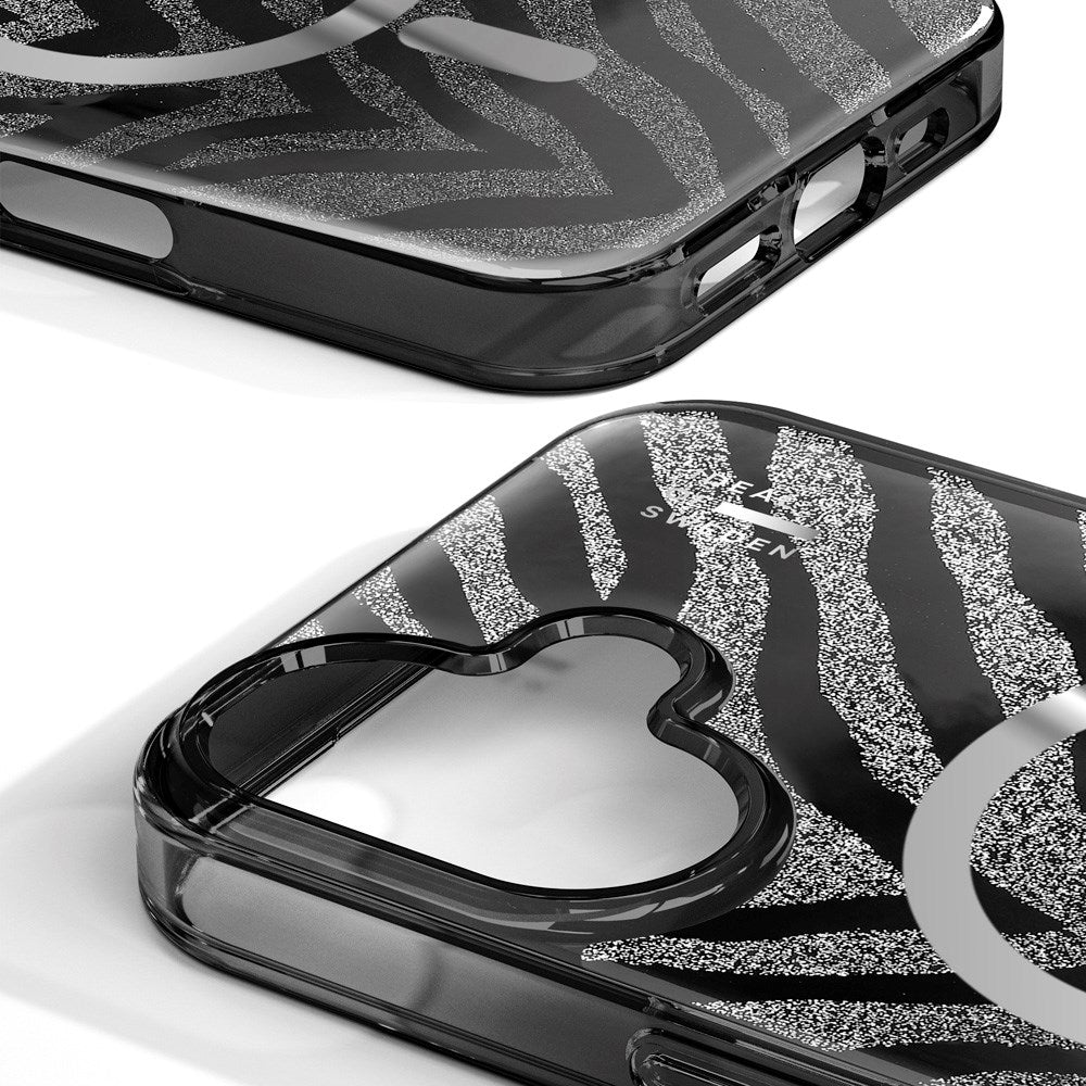 iPhone 16 iDeal Of Sweden Clear Skal - MagSafe Kompatibel - Zebra Mystique