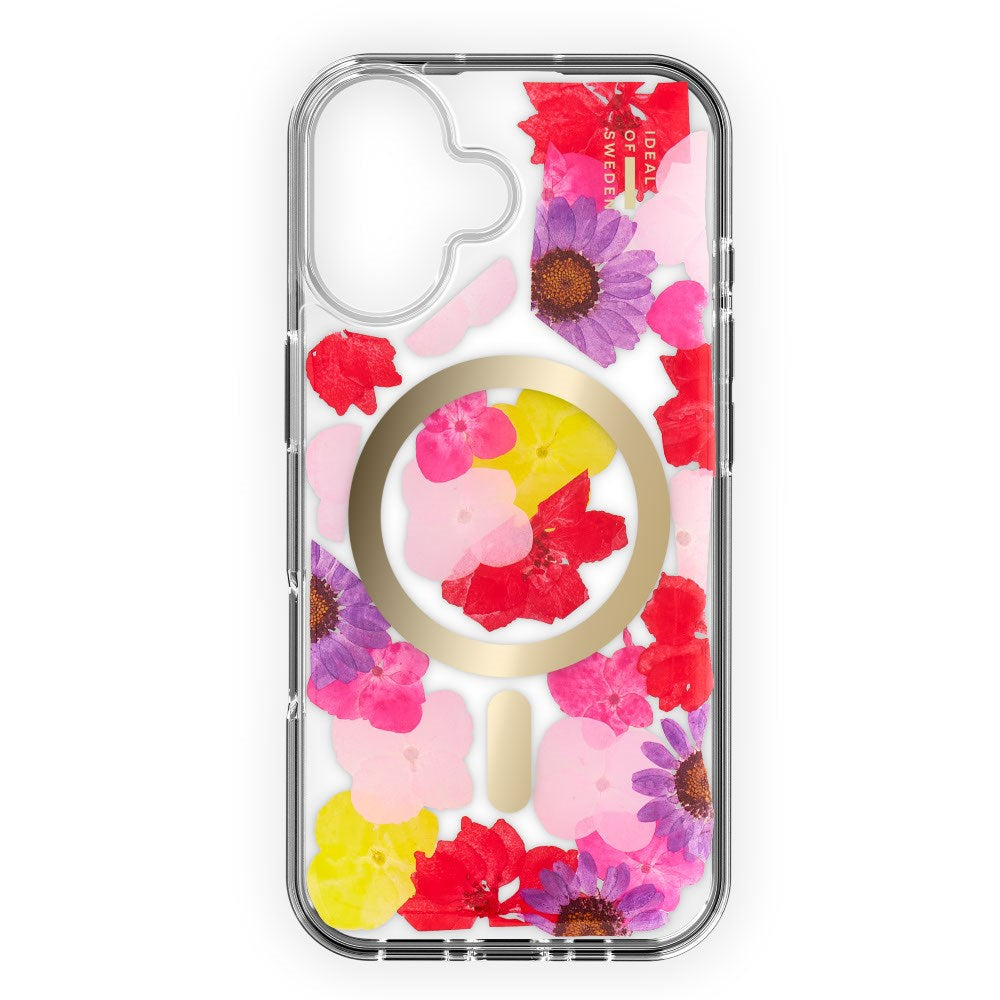 iPhone 16 iDeal Of Sweden Clear Case - MagSafe Kompatibel - Tropical Floral