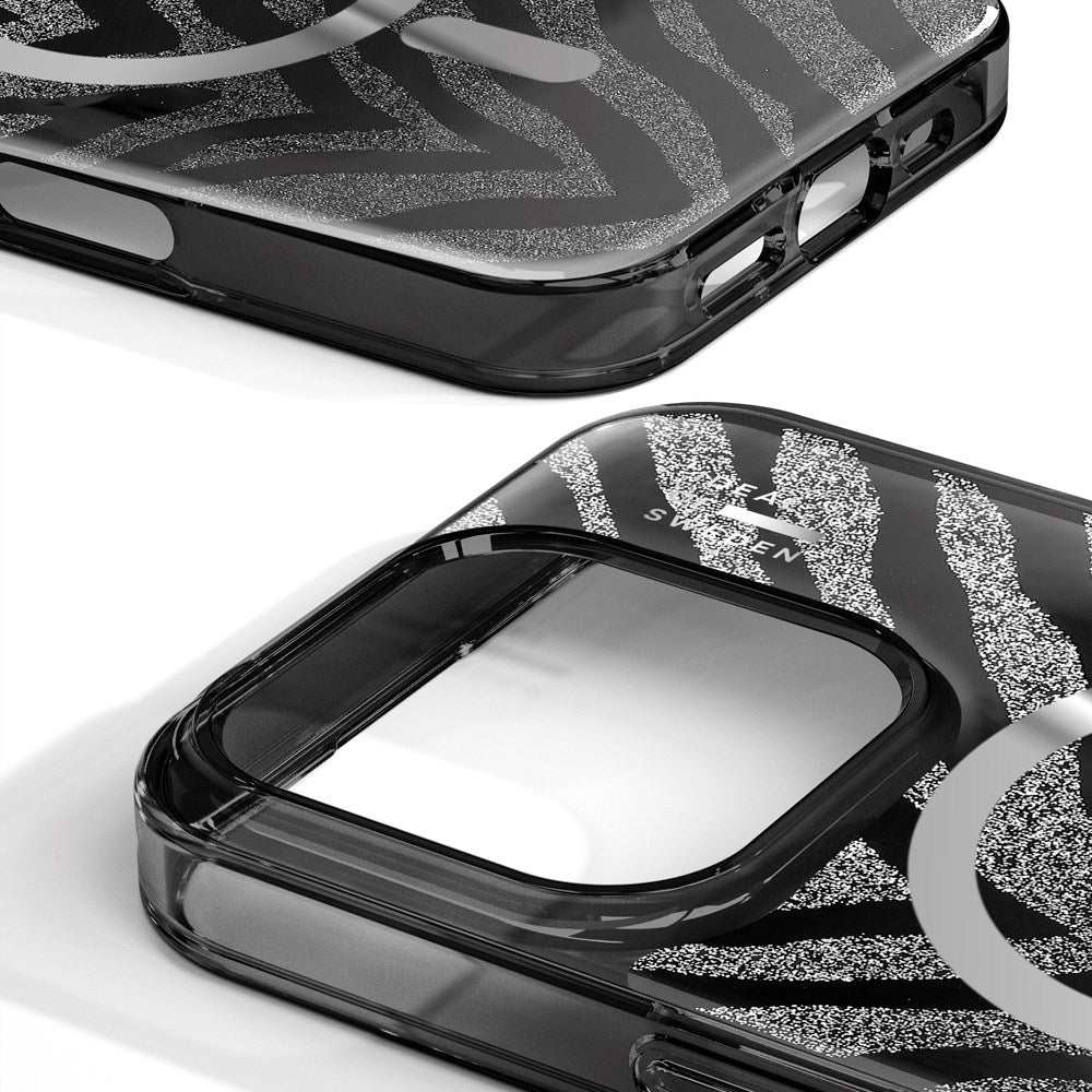 iPhone 16 Pro iDeal Of Sweden Clear Skal - MagSafe Kompatibel - Zebra Mystique