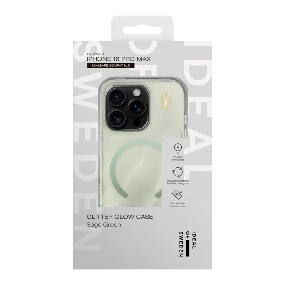 iPhone 16 Pro Max iDeal Of Sweden Clear Skal - MagSafe Kompatibel - Sage Green