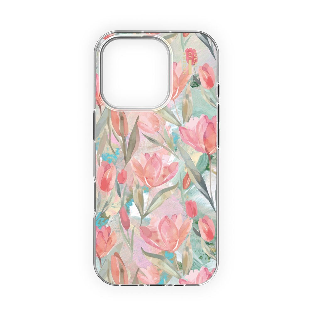 iPhone 16 Pro Max iDeal Of Sweden Clear Case - MagSafe Kompatibel - Tulip Bloom