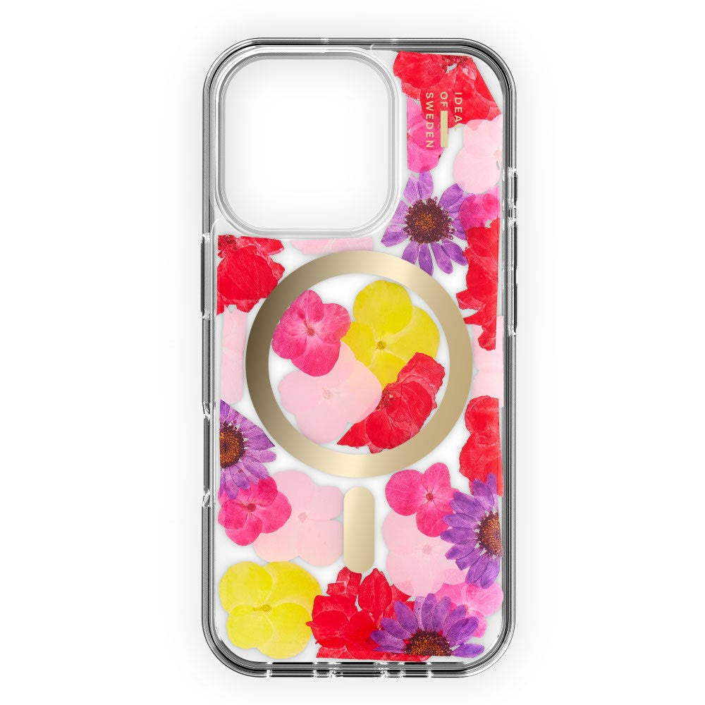 iPhone 16 Pro Max iDeal Of Sweden Clear Case - MagSafe Kompatibel - Tropical Floral