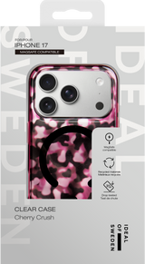 iPhone 17 iDeal Of Sweden Clear Skal - MagSafe Kompatibel - Cherry Crush