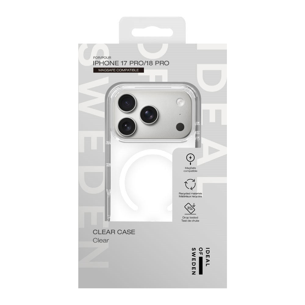 iPhone 18 Pro / 17 Pro iDeal Of Sweden Clear Skal - MagSafe Kompatibel - Clear