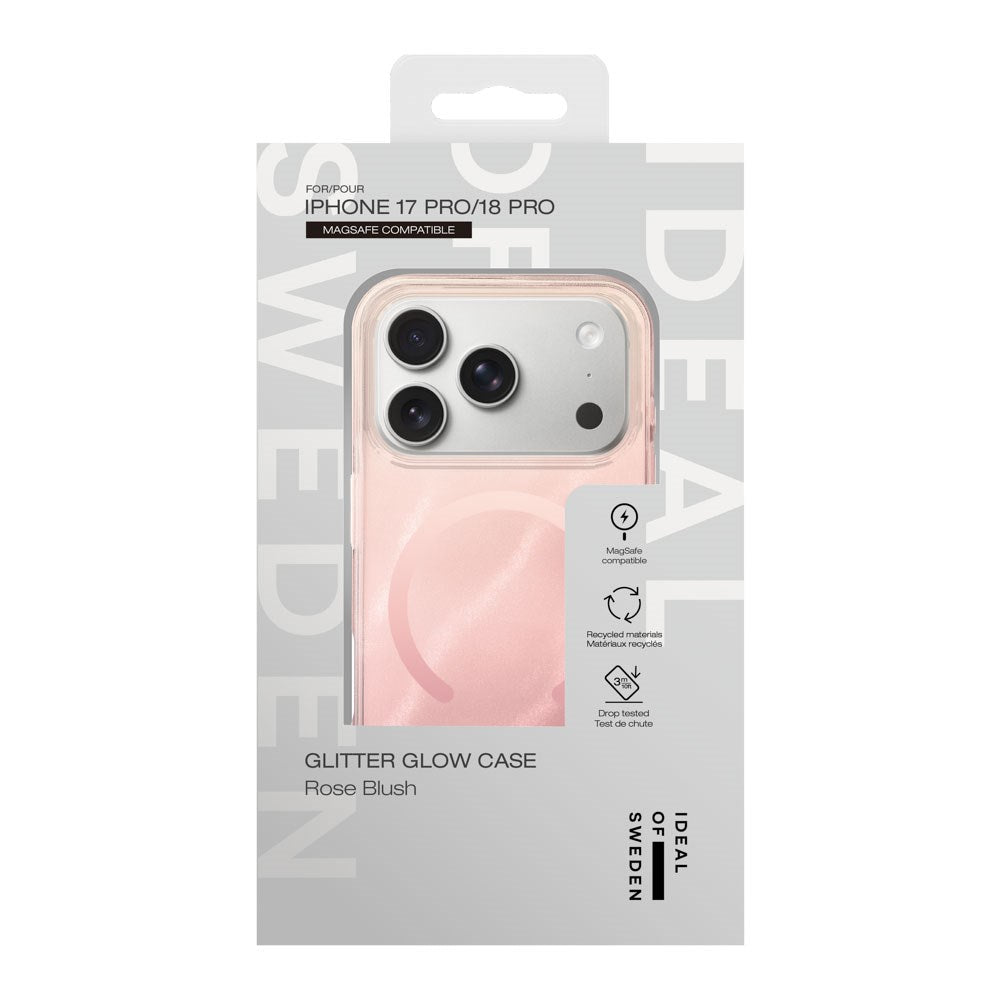 iPhone 18 Pro / 17 Pro iDeal Of Sweden Clear Skal - MagSafe Kompatibel - Rose Blush