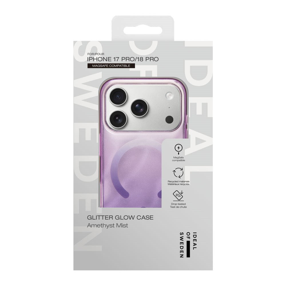 iPhone 18 Pro / 17 Pro iDeal Of Sweden Clear Skal - MagSafe Kompatibel - Amethyst Mist