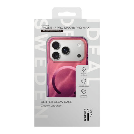 iPhone 18 Pro Max / 17 Pro Max iDeal Of Sweden Clear Skal - MagSafe Kompatibel - Cherry Lacquer
