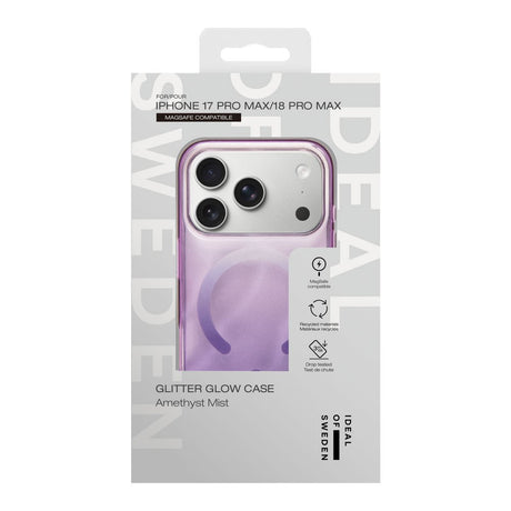 iPhone 18 Pro Max / 17 Pro Max iDeal Of Sweden Clear Skal - MagSafe Kompatibel - Amethyst Mist