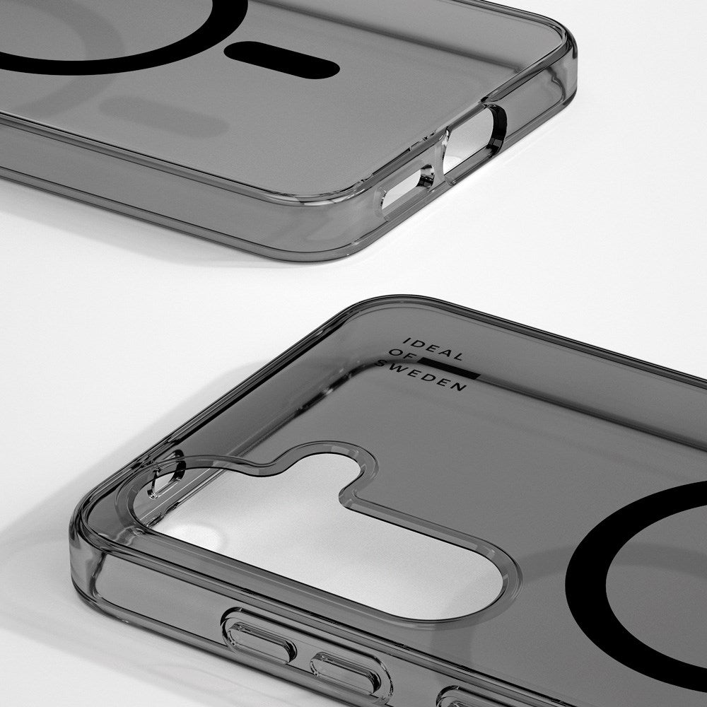 Samsung Galaxy S25+ (Plus) iDeal Of Sweden Clear Skal - Trådlös Laddning - Tinted Black