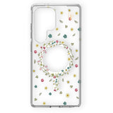 Samsung Galaxy S25 Ultra iDeal Of Sweden Clear Skal - Trådlös Laddning - Petite Floral