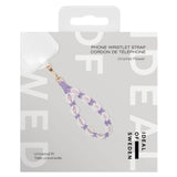 iDeal of Sweden Cord Wristlet Armband - Lila Blommor