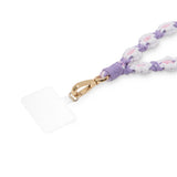 iDeal of Sweden Cord Wristlet Armband - Lila Blommor