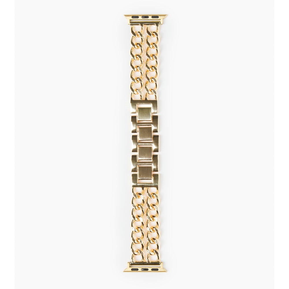 Apple Watch (42/44/SE/45/46/49mm) iDeal of Sweden Metallarmband - Chain Gold