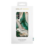 Samsung Galaxy S21 iDeal of Sweden Fashion Skal - Golden Jade Marble