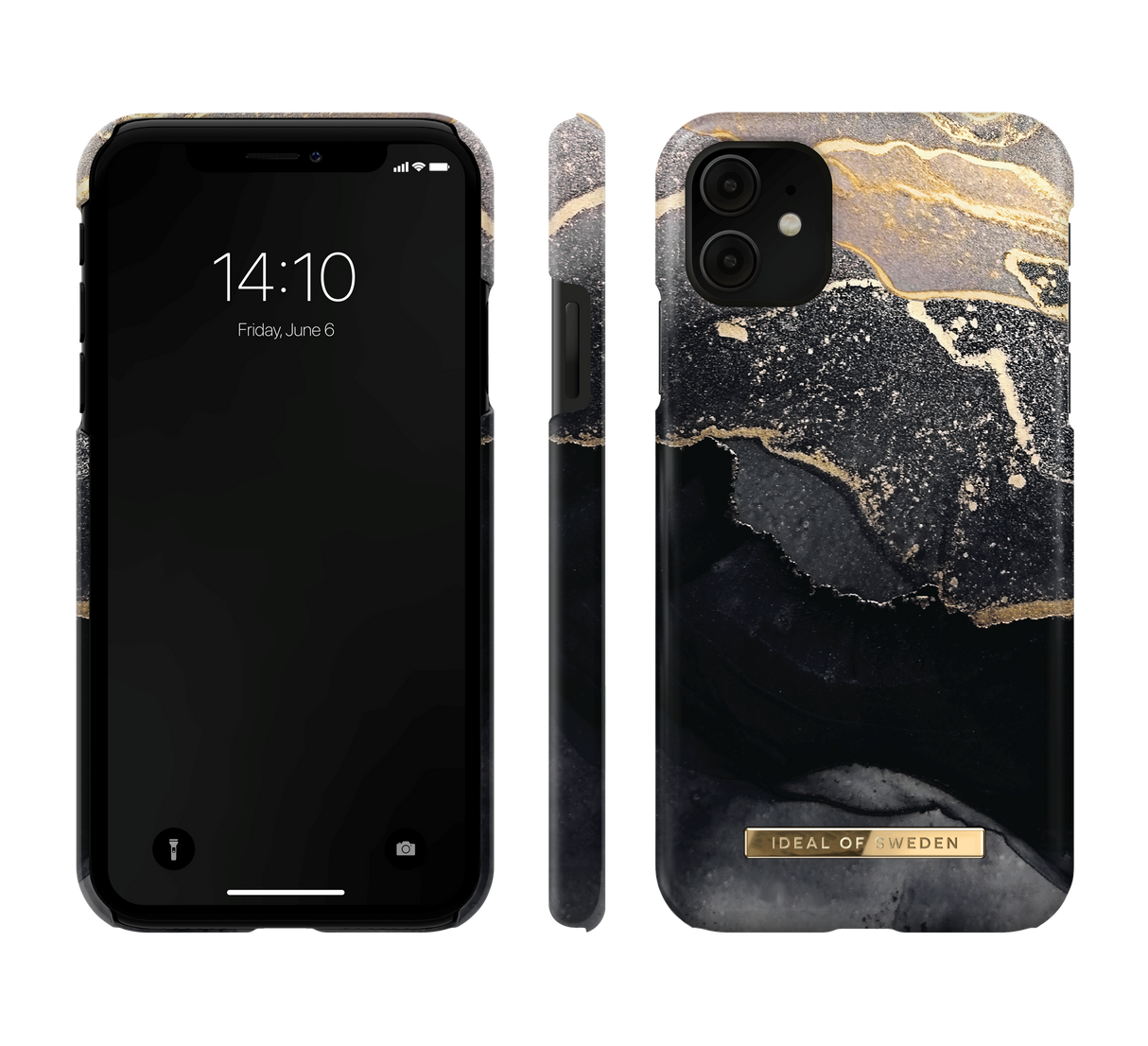 iPhone 11 iDeal of Sweden Fashion Skal - Golden Twilight Marble