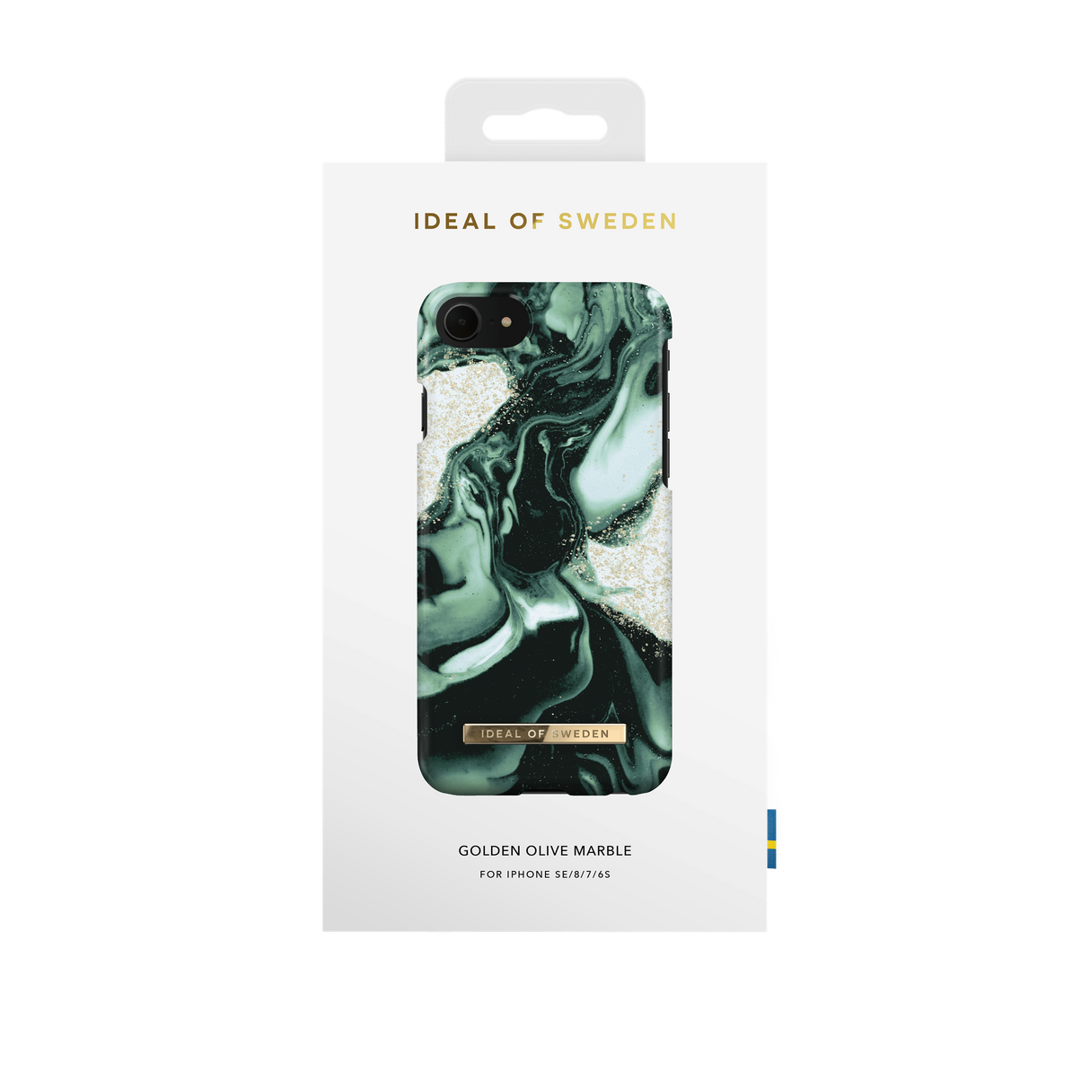 iPhone SE (2022/2020) / 8 / 7 iDeal of Sweden Fashion Skal - Golden Olive Marble