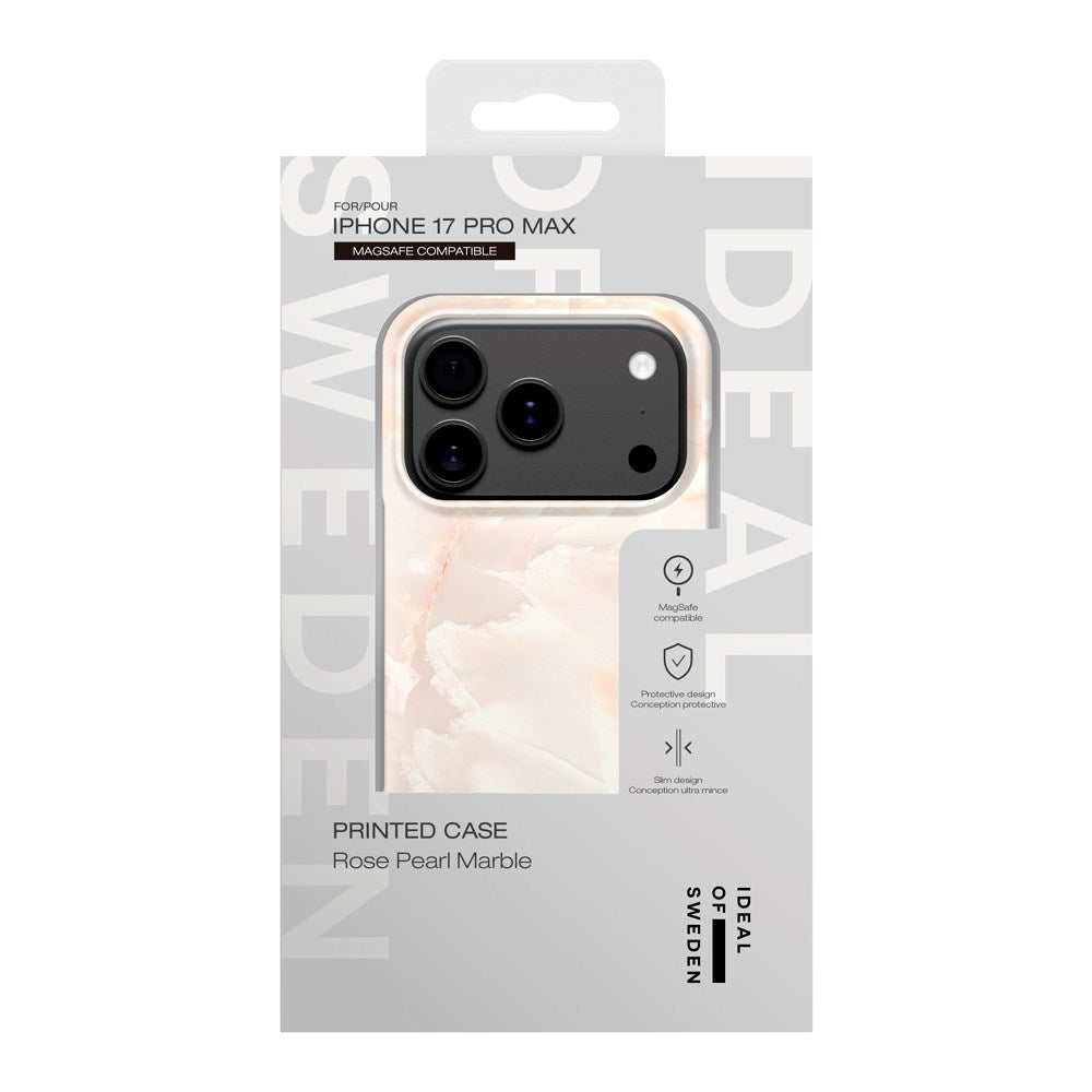 iDeal Of Sweden iPhone 17 Pro Max Fashion Skal - MagSafe Kompatibel - Rose Pearl Marble
