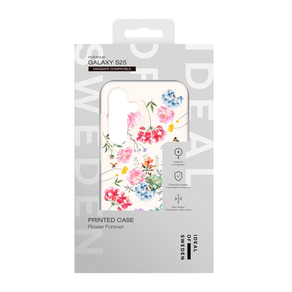 iDeal Of Sweden Samsung Galaxy S25 Fashion Skal - MagSafe Kompatibelt - Forever Flower