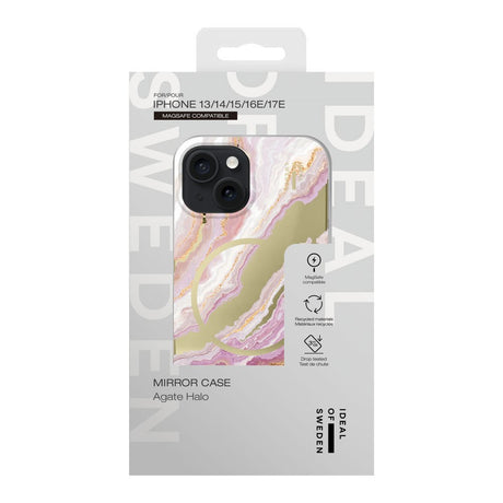 iPhone 17e / 16e / 15 / 14 / 13 iDeal Of Sweden Mirror Skal - MagSafe Kompatibel - Agate Halo