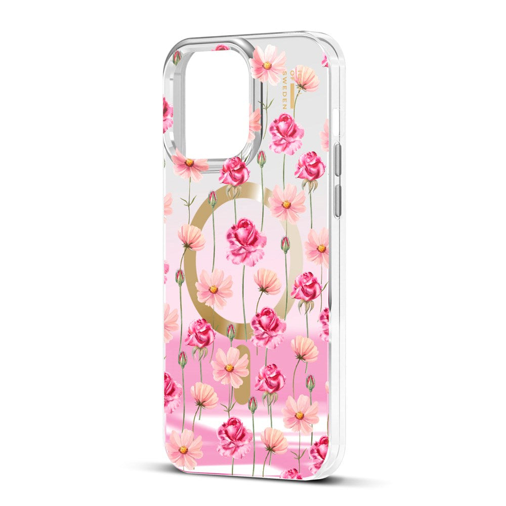 iPhone 15 Pro Max iDeal Of Sweden Mirror Skal - MagSafe Kompatibel - Rose Blush Floral