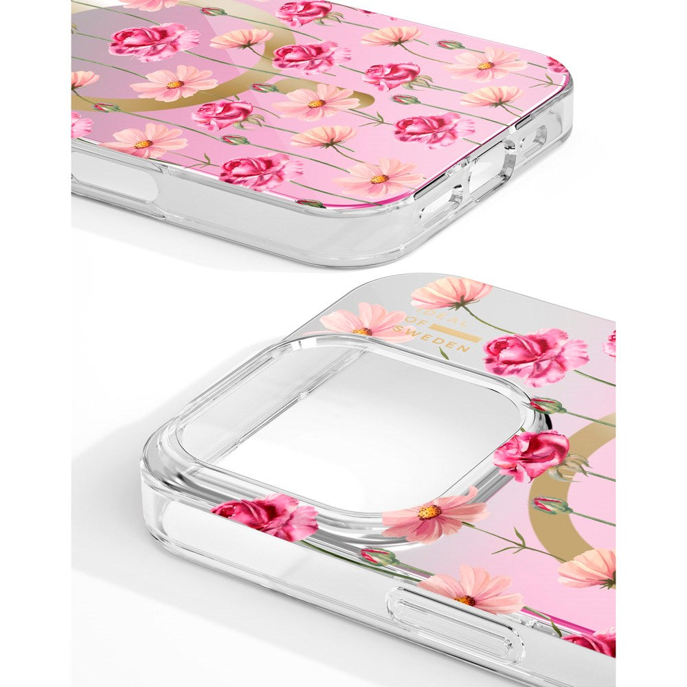 iPhone 16 iDeal Of Sweden Mirror Skal - MagSafe Kompatibel - Rose Blush Floral